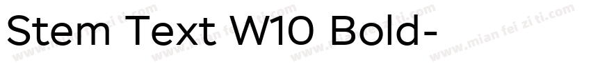 Stem Text W10 Bold字体转换
